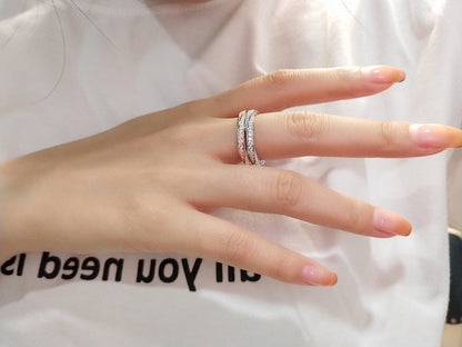 [Corinne]SPIRAL DIAMOND RING
