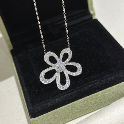 [⭐Corinne]FLOWERLACE NECKLACE FULL DIAMONDS