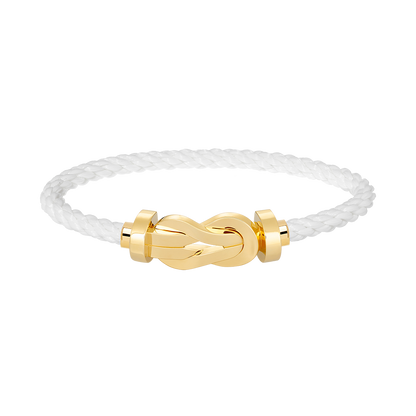[⭐Corinne]CHANCE LARGE 8 FIGURE BUCKLE NO DIAMOND BRACELET GOLD