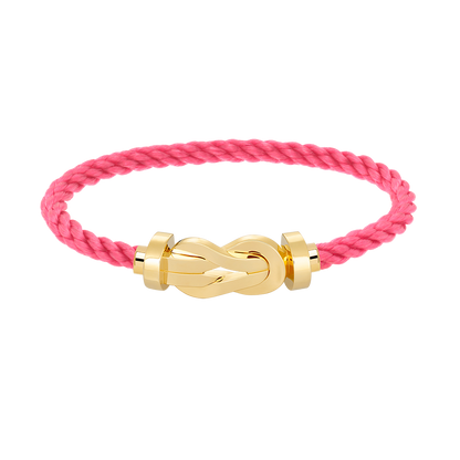 [⭐Corinne]CHANCE LARGE 8 FIGURE BUCKLE NO DIAMOND BRACELET GOLD