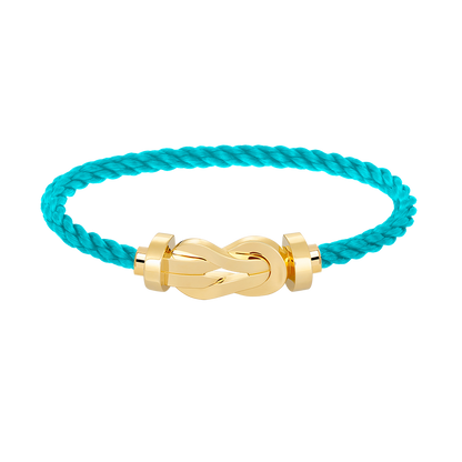 [⭐Corinne]CHANCE LARGE 8 FIGURE BUCKLE NO DIAMOND BRACELET GOLD