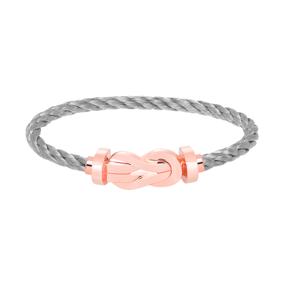 [⭐Corinne]CHANCE LARGE 8 FIGURE BUCKLE NO DIAMOND BRACELET ROSE GOLD