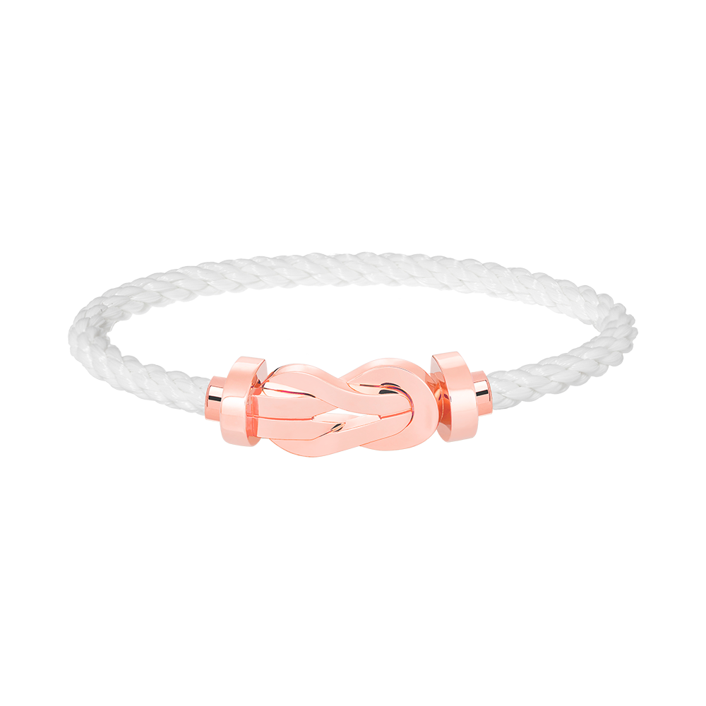 [⭐Corinne]CHANCE LARGE 8 FIGURE BUCKLE NO DIAMOND BRACELET ROSE GOLD