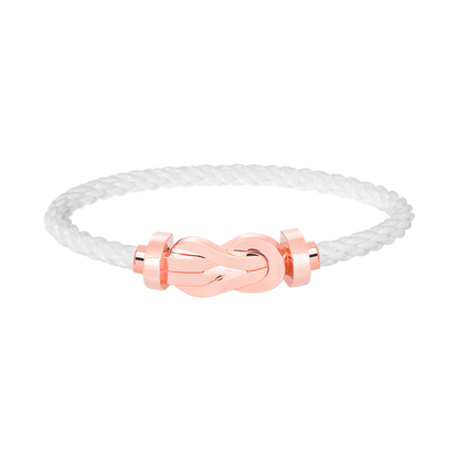 [⭐Corinne]CHANCE LARGE 8 FIGURE BUCKLE NO DIAMOND BRACELET ROSE GOLD