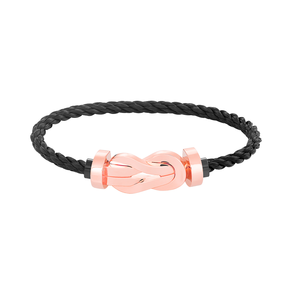 [⭐Corinne]CHANCE LARGE 8 FIGURE BUCKLE NO DIAMOND BRACELET ROSE GOLD