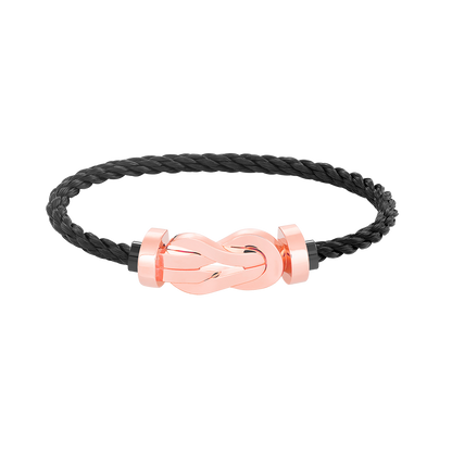 [⭐Corinne]CHANCE LARGE 8 FIGURE BUCKLE NO DIAMOND BRACELET ROSE GOLD