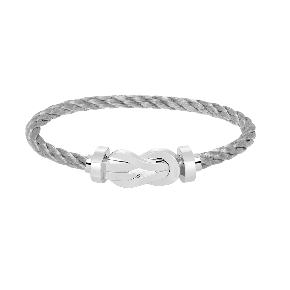 [⭐Corinne]CHANCE LARGE 8 FIGURE BUCKLE NO DIAMOND BRACELET SILVER