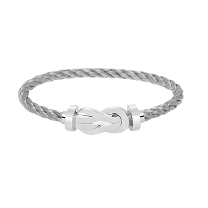 [⭐Corinne]CHANCE LARGE 8 FIGURE BUCKLE NO DIAMOND BRACELET SILVER