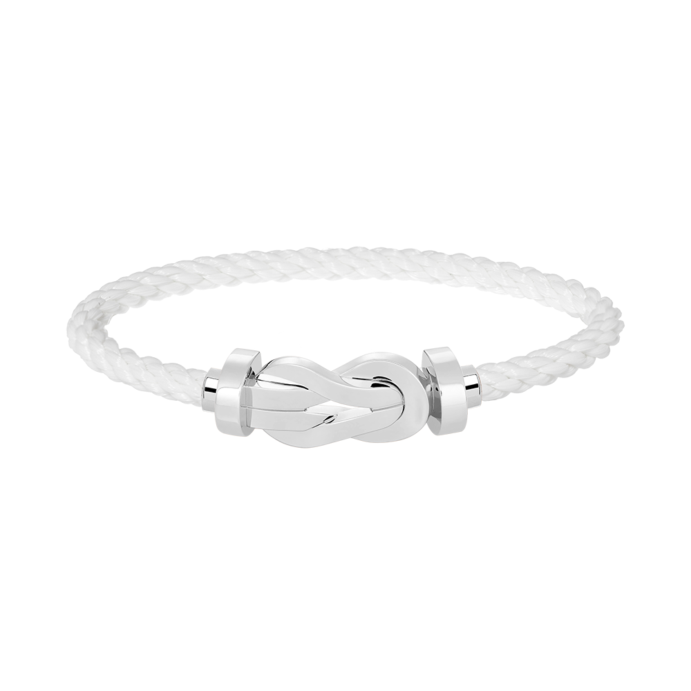 [⭐Corinne]CHANCE LARGE 8 FIGURE BUCKLE NO DIAMOND BRACELET SILVER