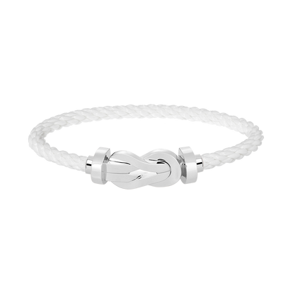 [⭐Corinne]CHANCE LARGE 8 FIGURE BUCKLE NO DIAMOND BRACELET SILVER