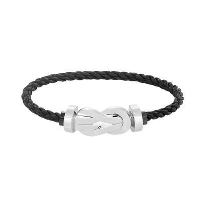 [⭐Corinne]CHANCE LARGE 8 FIGURE BUCKLE NO DIAMOND BRACELET SILVER