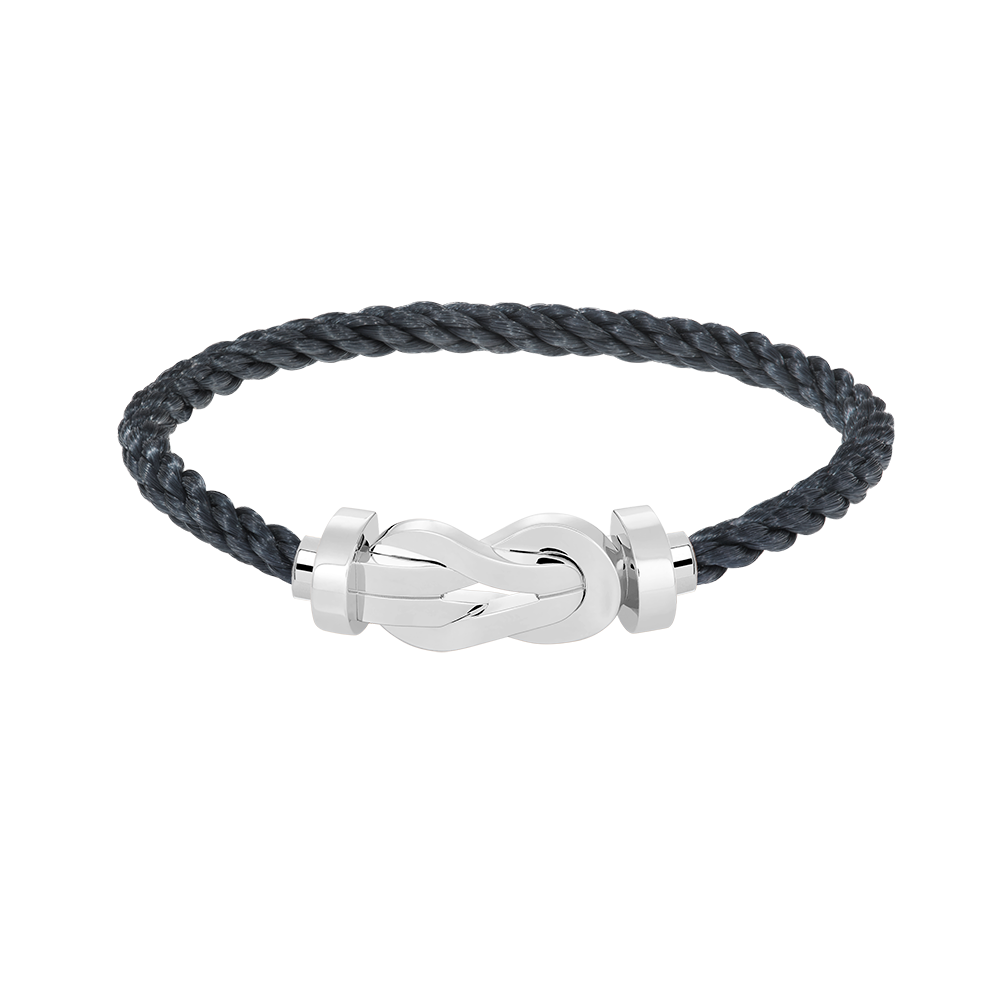 [⭐Corinne]CHANCE LARGE 8 FIGURE BUCKLE NO DIAMOND BRACELET SILVER