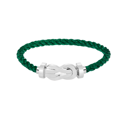 [⭐Corinne]CHANCE LARGE 8 FIGURE BUCKLE NO DIAMOND BRACELET SILVER