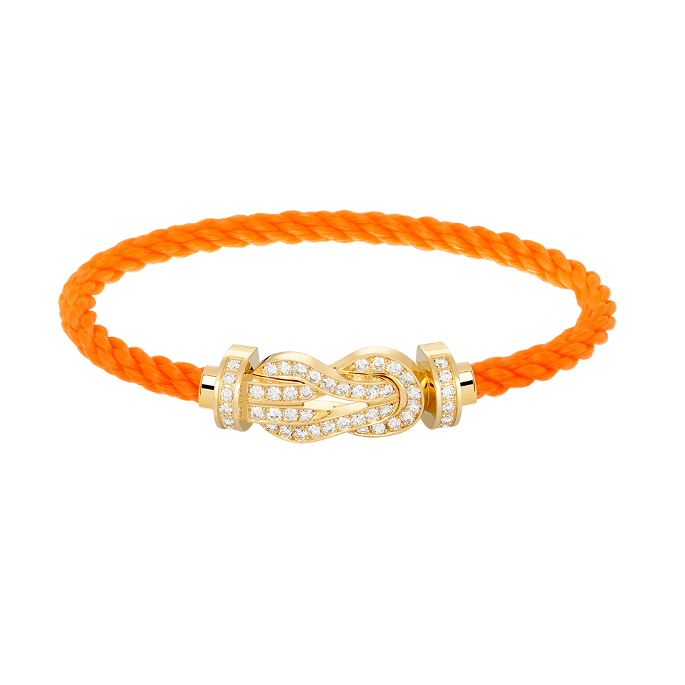 [⭐Corinne]CHANCE LARGE 8 FIGURE BUCKLE FULLDIAMOND BRACELET GOLD