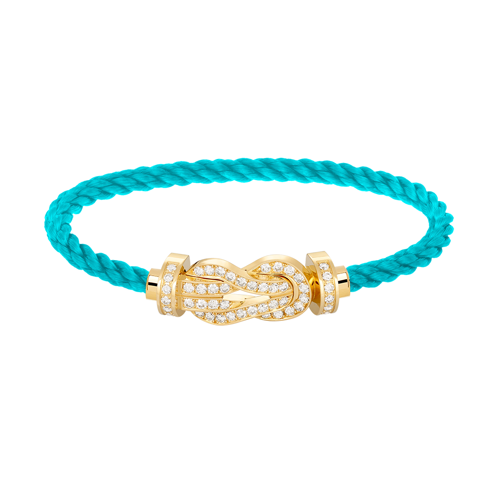 [⭐Corinne]CHANCE LARGE 8 FIGURE BUCKLE FULLDIAMOND BRACELET GOLD