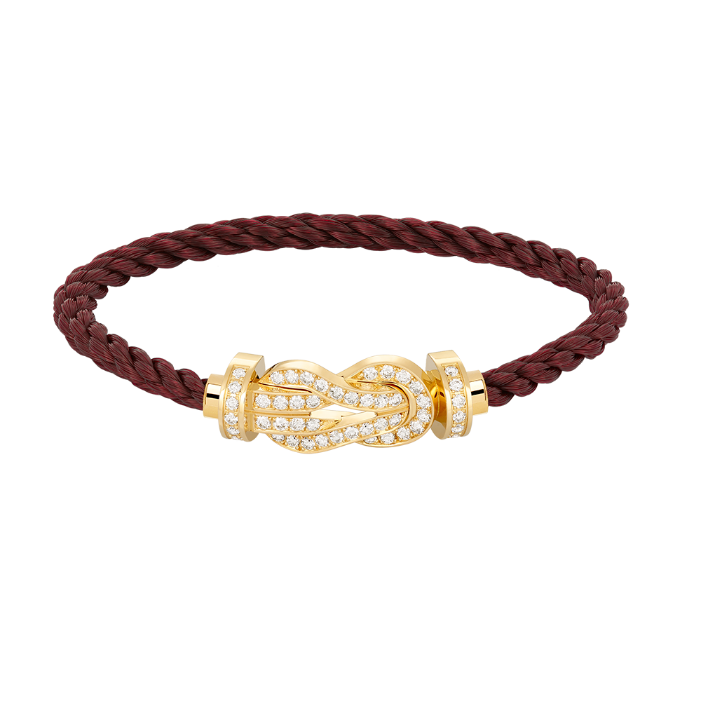 [⭐Corinne]CHANCE LARGE 8 FIGURE BUCKLE FULLDIAMOND BRACELET GOLD