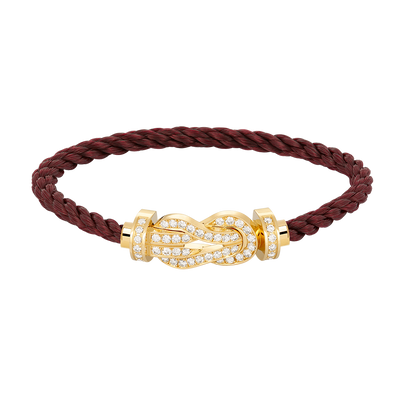 [⭐Corinne]CHANCE LARGE 8 FIGURE BUCKLE FULLDIAMOND BRACELET GOLD