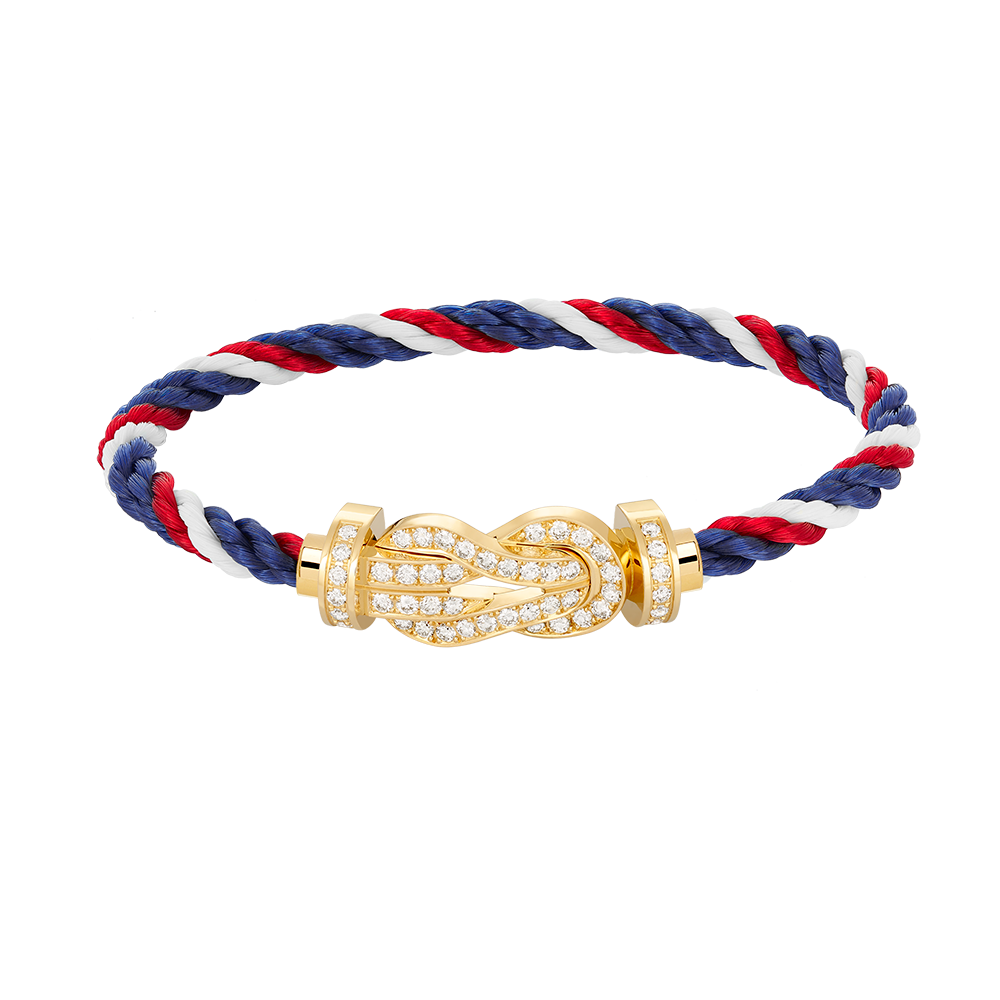 [⭐Corinne]CHANCE LARGE 8 FIGURE BUCKLE FULLDIAMOND BRACELET GOLD