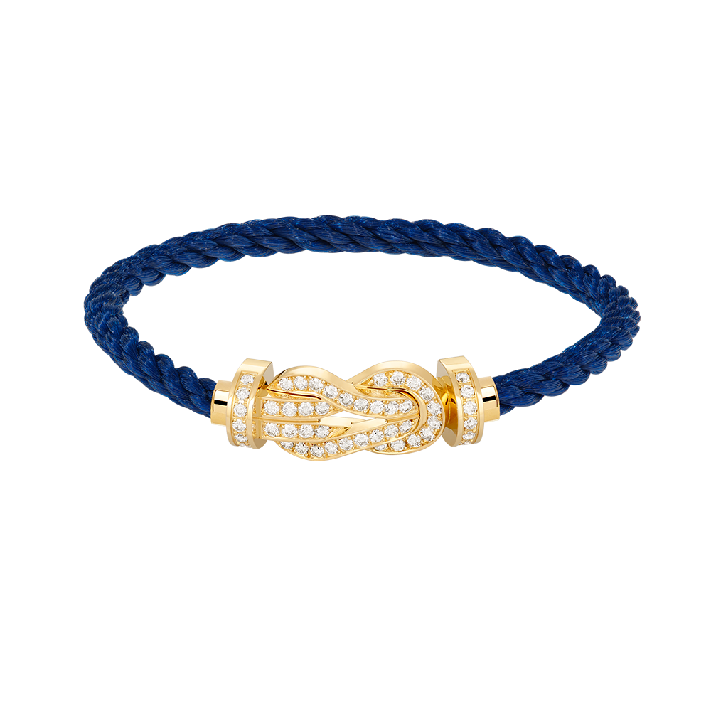 [⭐Corinne]CHANCE LARGE 8 FIGURE BUCKLE FULLDIAMOND BRACELET GOLD