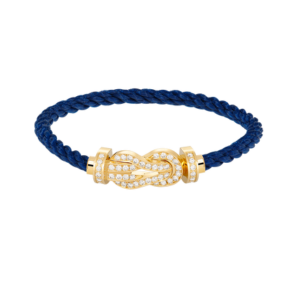 [⭐Corinne]CHANCE LARGE 8 FIGURE BUCKLE FULLDIAMOND BRACELET GOLD