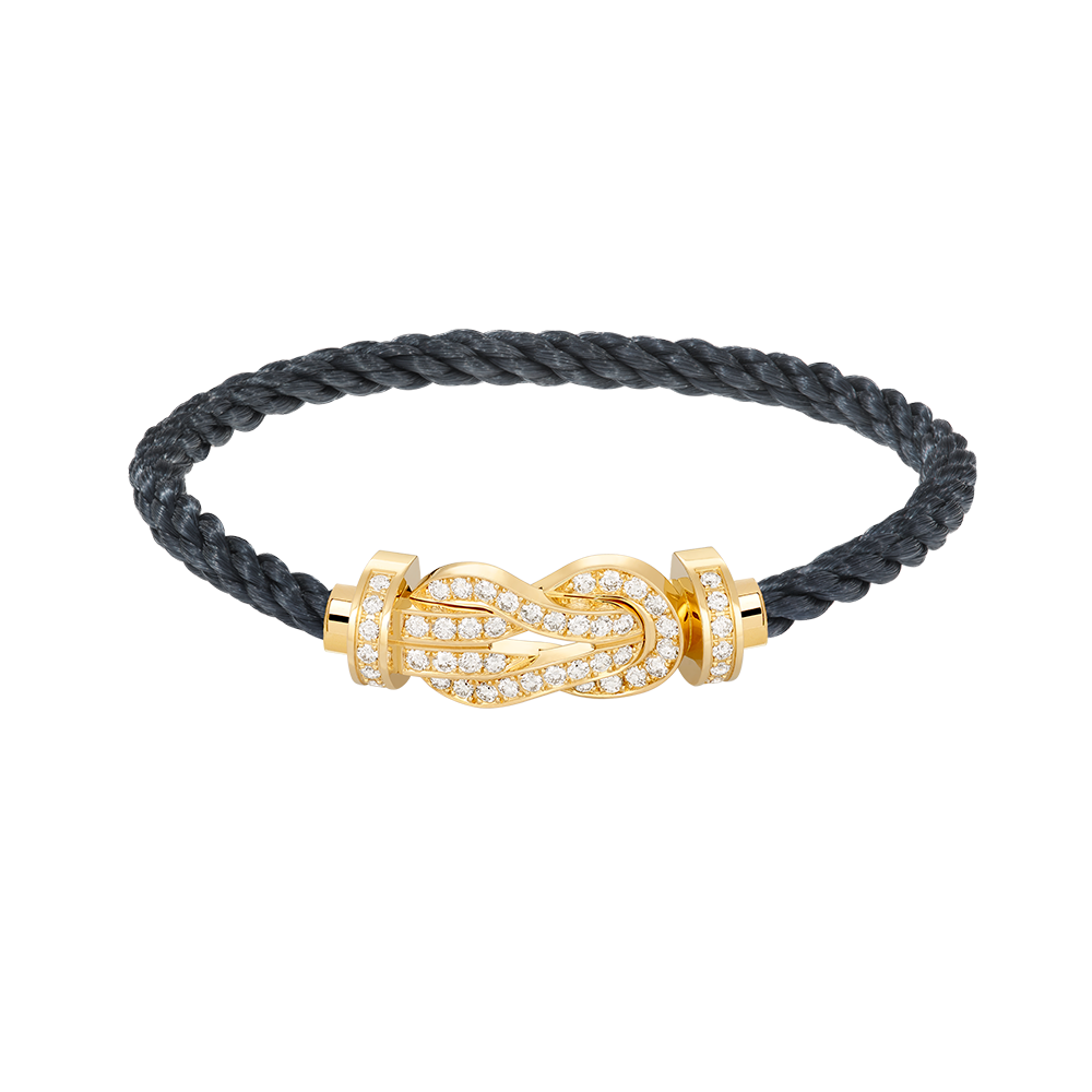 [⭐Corinne]CHANCE LARGE 8 FIGURE BUCKLE FULLDIAMOND BRACELET GOLD