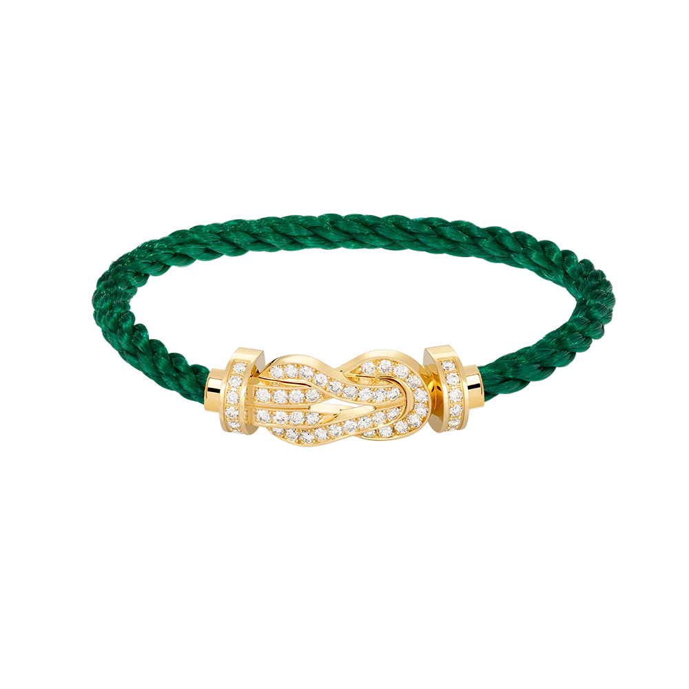 [⭐Corinne]CHANCE LARGE 8 FIGURE BUCKLE FULLDIAMOND BRACELET GOLD