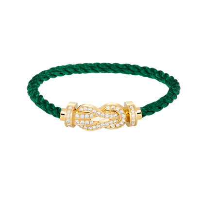 [⭐Corinne]CHANCE LARGE 8 FIGURE BUCKLE FULLDIAMOND BRACELET GOLD