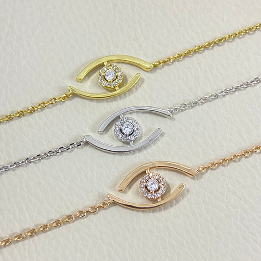 [⭐Corinne]Demo Eye Pave-Set Diamond Bracelet