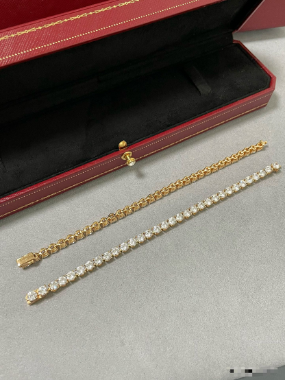 [⭐Corinne jewelrys]TENNIS BRACELET WITH FULL DIAMOND SETTING