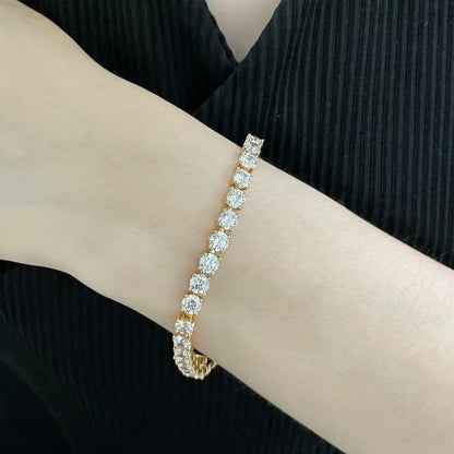 [⭐Corinne jewelrys]TENNIS BRACELET WITH FULL DIAMOND SETTING