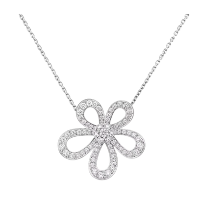 [⭐Corinne]FLOWERLACE NECKLACE FULL DIAMONDS