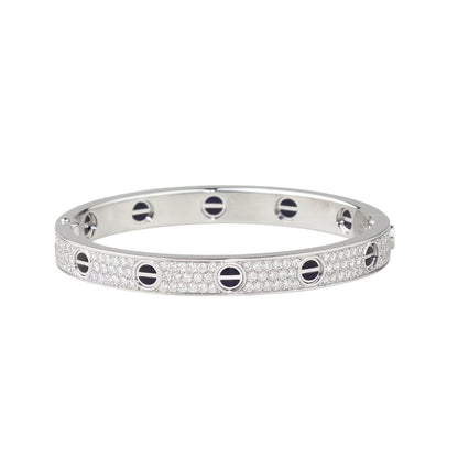 [⭐Corinne]LOVE BRACELET 6.1MM DIAMOND-PAVED CERAMIC