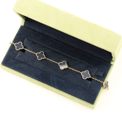 [⭐Corinne] CLOVER 5 MOTIF ONYXS BRACELET COLLECTION