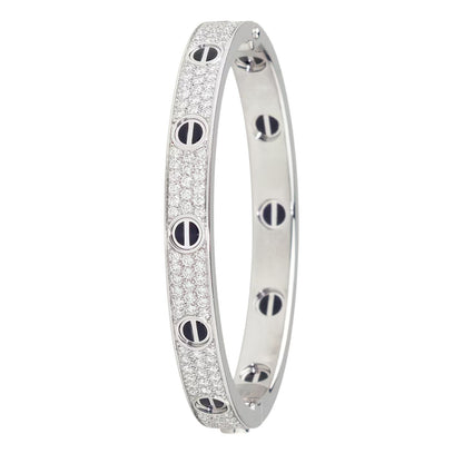 [⭐Corinne]LOVE BRACELET 6.1MM DIAMOND-PAVED CERAMIC