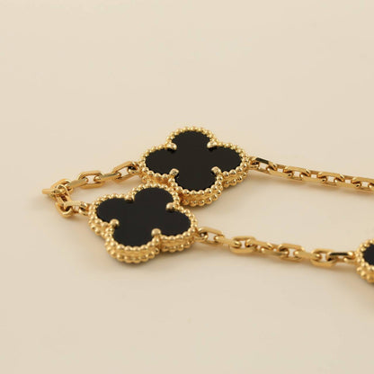 [⭐Corinne] CLOVER 5 MOTIF ONYXS BRACELET COLLECTION