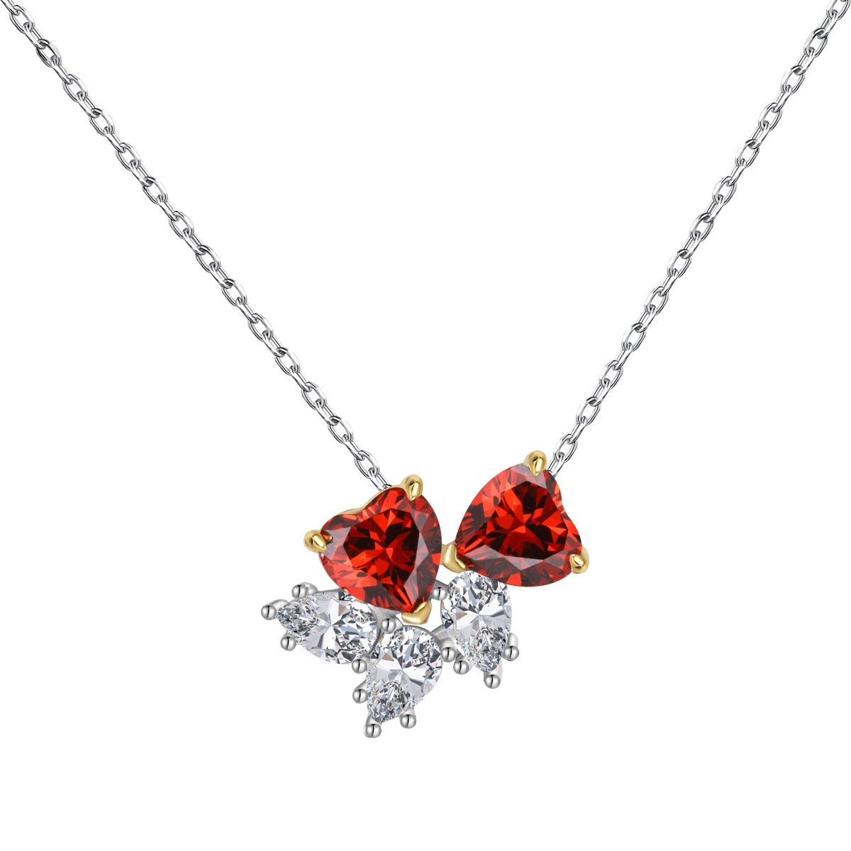 [⭐Corinne Jewelry]Dainty Red Heart Necklace