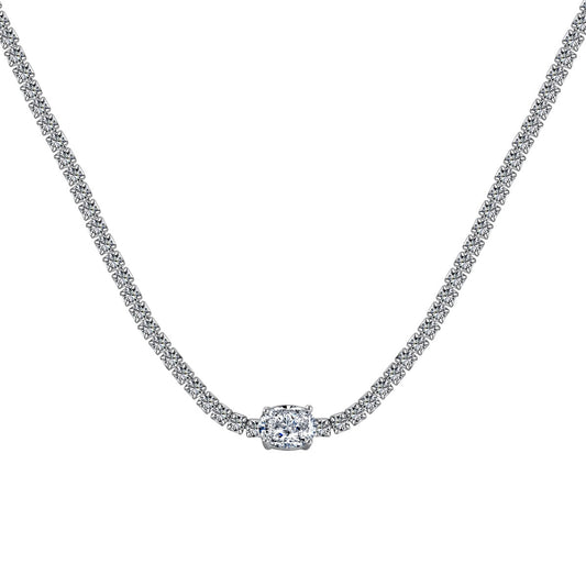 [⭐Corinne Jewelry]1.0 Carat Shining Oval Cut Necklace