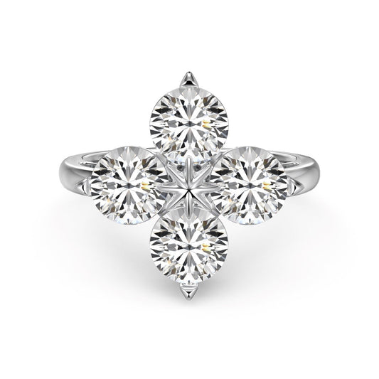 [⭐Corinne Jewelry]Four-Leaf Clover Eight-Pointed Star Ring