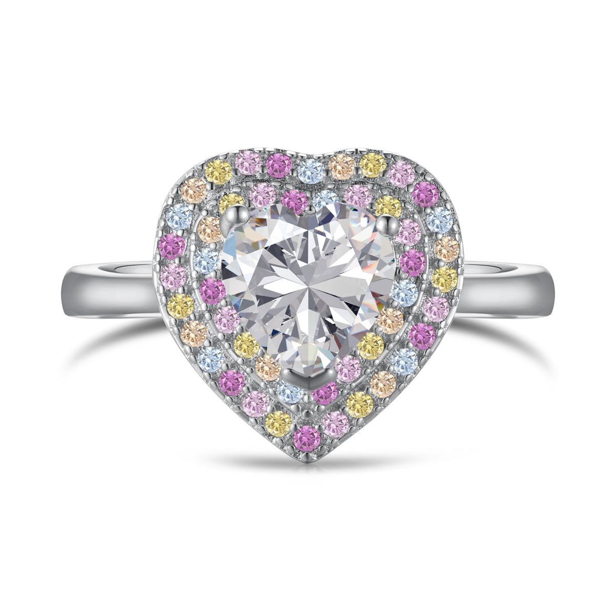 [⭐Corinne Jewelry]Delicate Ebullient Heart Shape Wedding Ring