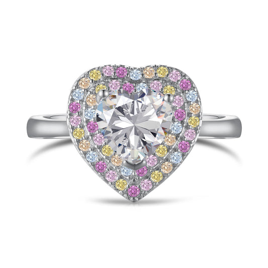 [⭐Corinne Jewelry]Delicate Ebullient Heart Shape Wedding Ring