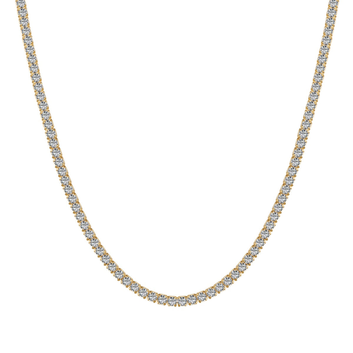 [⭐Corinne Jewelry]Delicate Round Shape Tennis Necklace