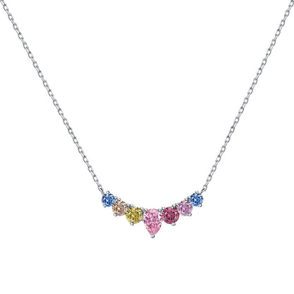 [⭐Corinne Jewelry]Dainty Colorful Heart Necklace