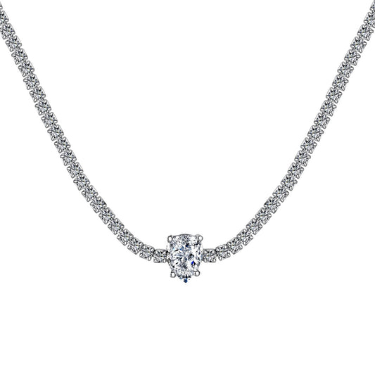 [⭐Corinne Jewelry]1.0 carat Unique Pear Cut Tennis Necklace