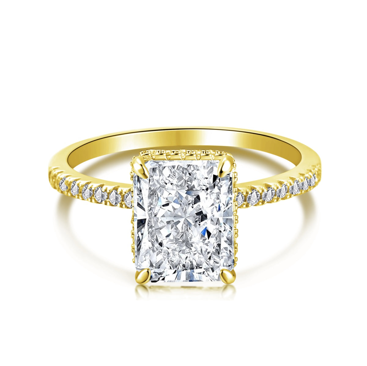 [⭐Corinne Jewelry]4.0 Carat Luxurious Engagement Ring