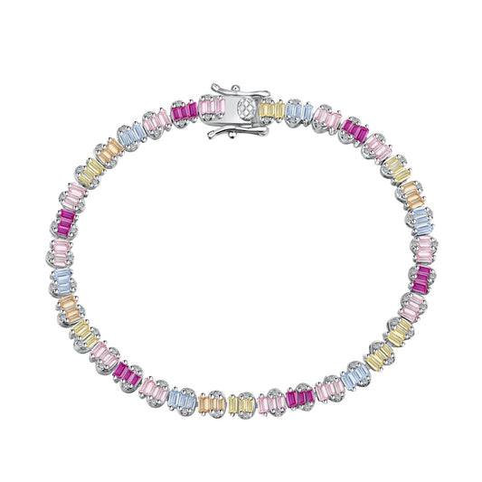 [⭐Corinne Jewelry]Delicate Colorful Emerald Cut Party Bracelet