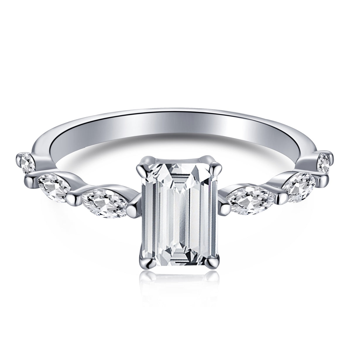 [⭐Corinne Jewelry]1.0 Carat Dainty Resplendent Radiant Cut Daily Ring