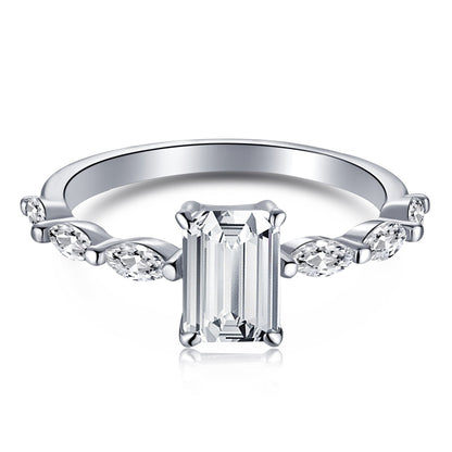 [⭐Corinne Jewelry]1.0 Carat Dainty Resplendent Radiant Cut Daily Ring