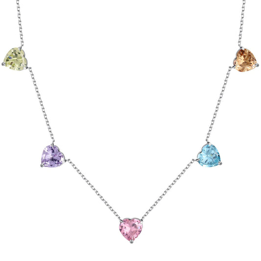 [⭐Corinne Jewelry]⭐Corinneling Colorful Heart Cut Necklace