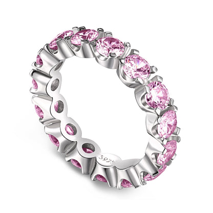 [⭐Corinne Jewelry]Eternity Round Cut Tennis Ring