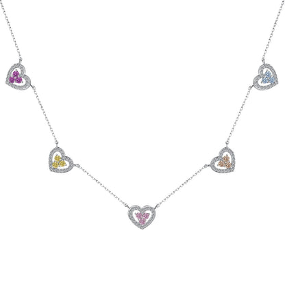 [⭐Corinne Jewelry]⭐Corinneling Five Heart Necklace